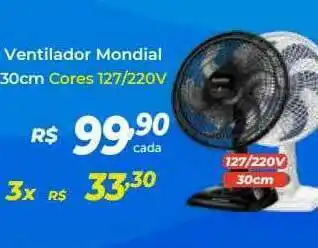 Atakarejo Ventilador Mondial 30cm oferta