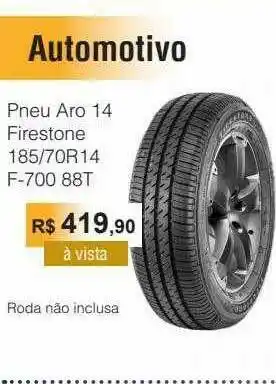 Copercana Pneu Aro 14 Firestone 185-70r 14 F-700 88t oferta