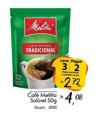 Giassi Supermercados Café Melitta Solúvel oferta