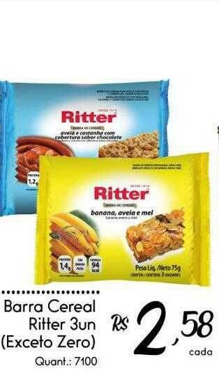 Giassi Supermercados Barra Cereal Ritter 3un oferta