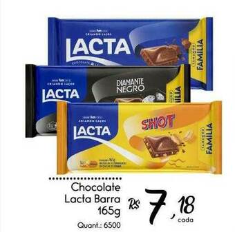 Giassi Supermercados Chocolate Lacta Barra oferta