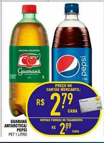 Mercantil Rodrigues Guaraná Antarctica Pepsi oferta