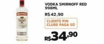 Pinheiro Supermercado Vodka Smirnoff Red oferta