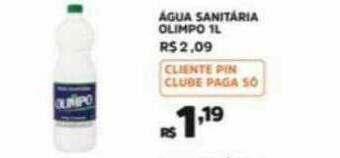 Pinheiro Supermercado Agua Sanitaria Olimpo oferta