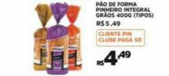 Pinheiro Supermercado Pão De Forma Pinheiro Integral Grãos oferta