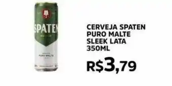 Pinheiro Supermercado Cerveja Spaten Puro Malte Sleek oferta