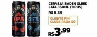 Pinheiro Supermercado Cerveja Baden Sleek oferta