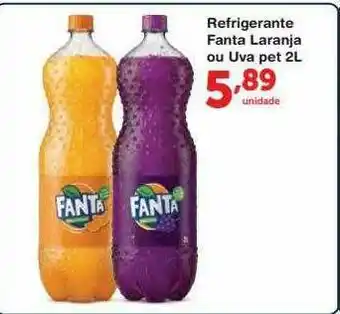 Roldão Refrigerante Fanta Laranja Ou Uva oferta