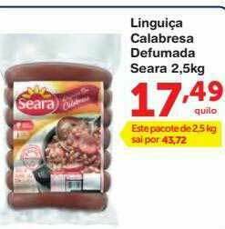 Roldão Linguiça Calabresa Defumada Seara oferta