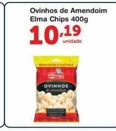 Roldão Ovinhos De Amendoim Elma Chips oferta