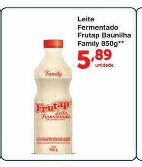 Roldão Leite Fermentado Frutap Baunilha Family oferta