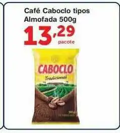Roldão Café Caboclo Tipos Almofada oferta