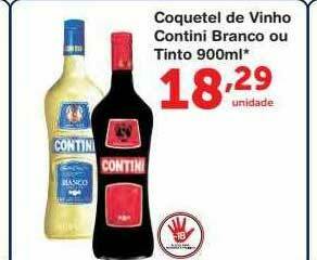 Roldão Coquetel De Vinho Contini Branco Ou Tinto oferta