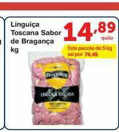 Roldão Linguiça Toscana Sabor De Bragança oferta