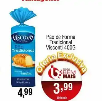 Supermercado Bem Barato Pão De Forma Tradicional Visconti oferta