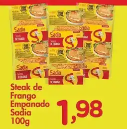 Confiança Supermercados Steak de Frango Empanado Sadia oferta