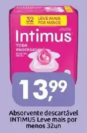 Supermercados Nori Absorvente descartável INTIMUS Leve mais por menos 32un oferta