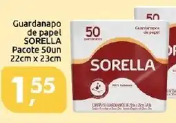 Supermercados Nori Guardanapo de papel SORELLA Pacote 50un oferta