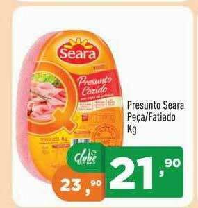 Supermercados Pague Menos Presunto Seara Peça Fatiado oferta