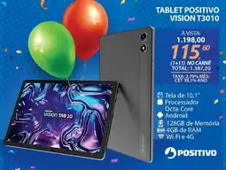 Lojas Cem Tablet positivo vision t3010 oferta
