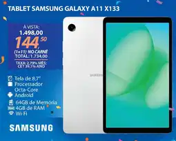 Lojas Cem Tablet samsung galaxy a11 x133 oferta