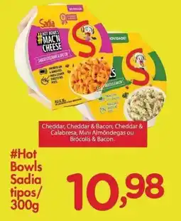Confiança Supermercados Hot Bowls Sadia tipos oferta