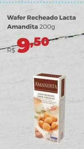 Villarreal Supermercados Wafer Recheado Lacta Amandita oferta