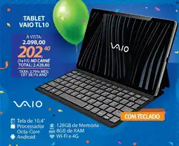 Lojas Cem Tablet vaio tl10 oferta