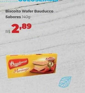 Villarreal Supermercados Biscoito Wafer Bauducco Sabores oferta