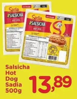 Confiança Supermercados Salsicha Hot Dog Sadia oferta