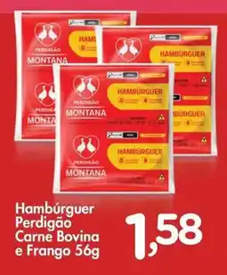 Confiança Supermercados Hambúrguer Perdigão Carne Bovina e Frango oferta