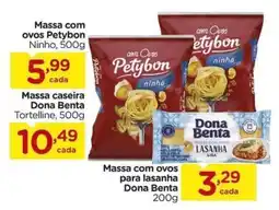 Carrefour Massa com ovos Petybon oferta