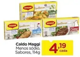 Carrefour Caldo Maggi Menos sódio, Sabores oferta