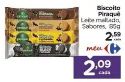 Carrefour Biscoito Piraquê Leite maltado, Sabores oferta