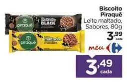 Carrefour Biscoito Piraquê Leite maltado, Sabores oferta