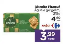 Carrefour Biscoito piraqué água e gergelim oferta
