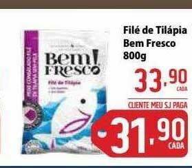 Sj Supermercados Filé De Tilápia Bem Fresco oferta