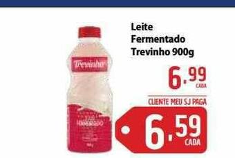 Sj Supermercados Leite Fermentado Trevinho oferta