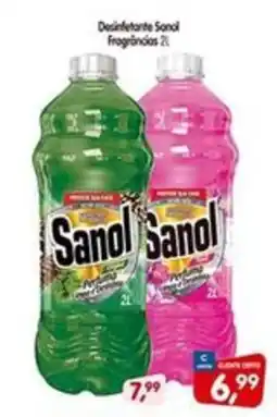 Cercadão Desinfetante Sanol fragrâncias 2l oferta