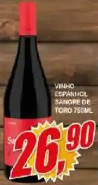 Vianense Supermercados Vinho espanhol sangre de toro oferta