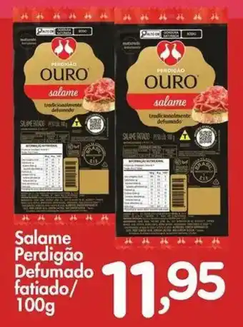 Confiança Supermercados Salame Perdigão Defumado fatiado oferta