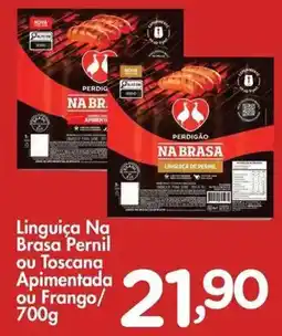 Confiança Supermercados Linguiça Na Brasa Pernil ou Toscana Apimentada ou Frango oferta