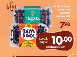 Supermercados Big Compra Uva Vitória Duvvale ou Bem Doce S/Semente oferta