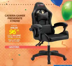 Lojas Cem Cadeira gamer presidente xtreme oferta