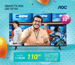 Lojas Cem Smart tv aoc led s5155 oferta