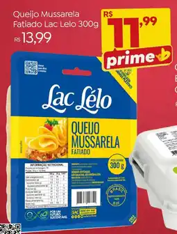 Brasão Supermercados Queijo Mussarela Fatiado Lac Lelo oferta