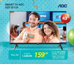 Lojas Cem Smart tv aoc led s5155 oferta