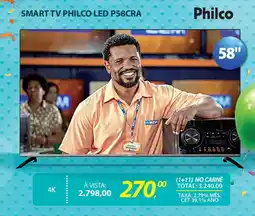 Lojas Cem Smart tv philco led p58cra oferta