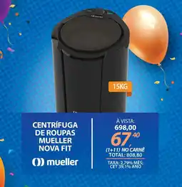 Lojas Cem Centrifuga de roupas mueller nova fit oferta