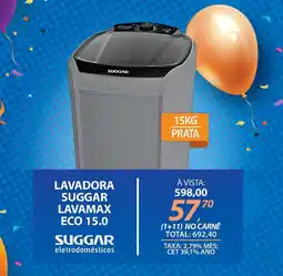 Lojas Cem Lavadora suggar lavamax eco 15.0 oferta
